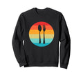 Spoon Fork Silhouette Sunset 80S Sweatshirt - Custom Art Print for Adults - T-Shirt, Sweatshirt, Hoodie