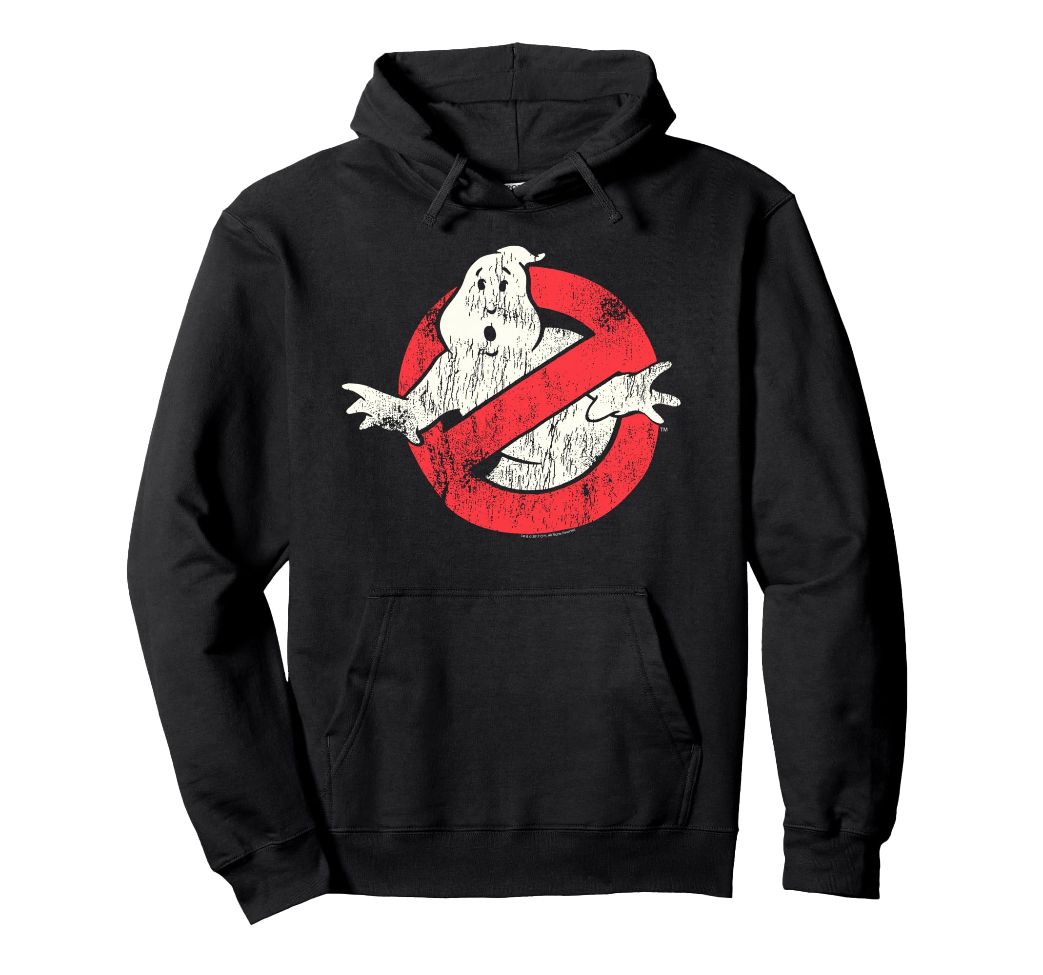 Ghostbusters Distressed Ghost Logo Hoodie - Streetwear Style Men Women - T-Shirt, Sweatshirt, Hoodie