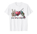 Funny Fishing Peace Love Fishing Camping T-Shirt - Graphic Print Men Women - T-Shirt, Sweatshirt, Hoodie