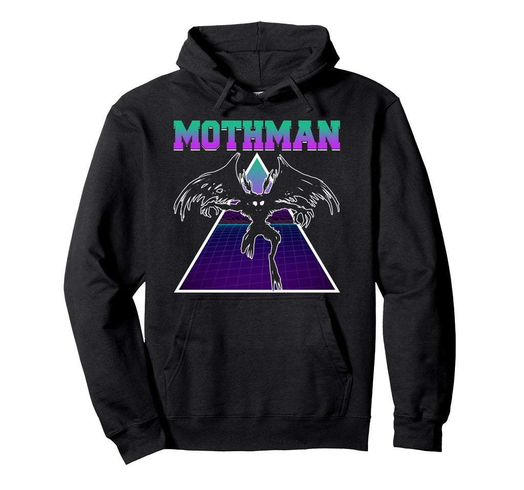 Vaporwave Aesthetic Mothman Cryptozoology Hoodie - Unique Graphic Unisex - T-Shirt, Sweatshirt, Hoodie