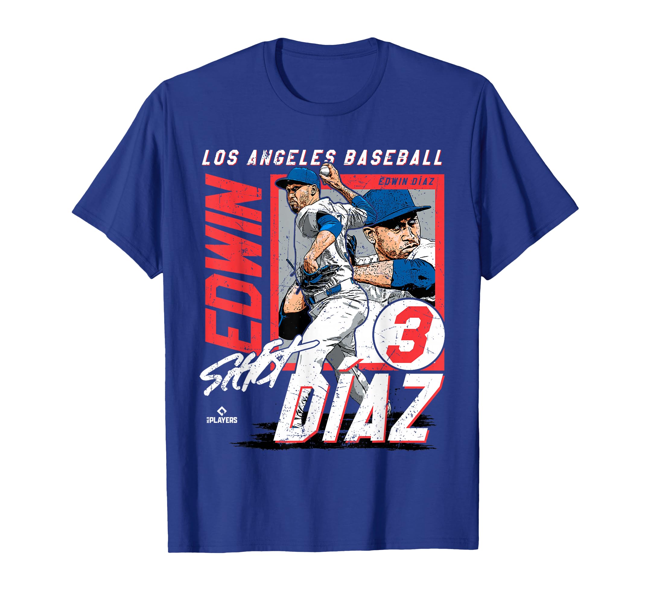 Edwin Diaz Los Angeles D Baseball T-Shirt - Fun Novelty Design for Adults - T-Shirt, Sweatshirt, Hoodie