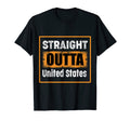 Straight Outta United States T-Shirt - Streetwear Style Men Women - T-Shirt, Sweatshirt, Hoodie