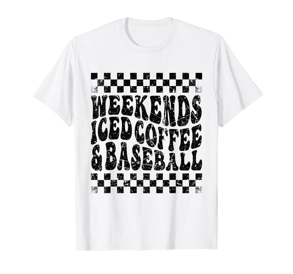 Funny Baseball Weekends Iced Coffee And T-Shirt - Trendy Graphic Men Women - T-Shirt, Sweatshirt, Hoodie