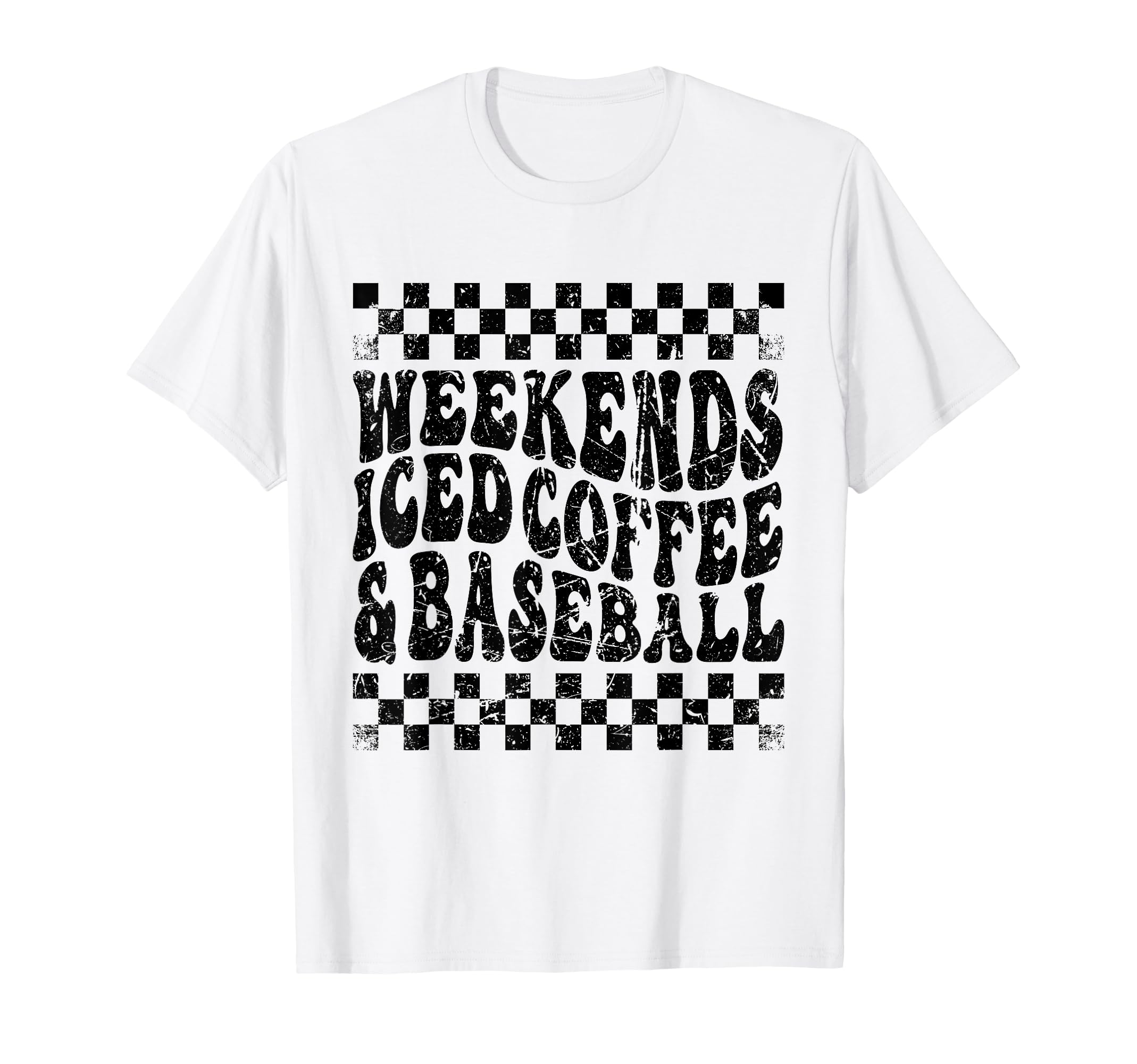 Funny Baseball Weekends Iced Coffee And T-Shirt - Trendy Graphic Men Women - T-Shirt, Sweatshirt, Hoodie