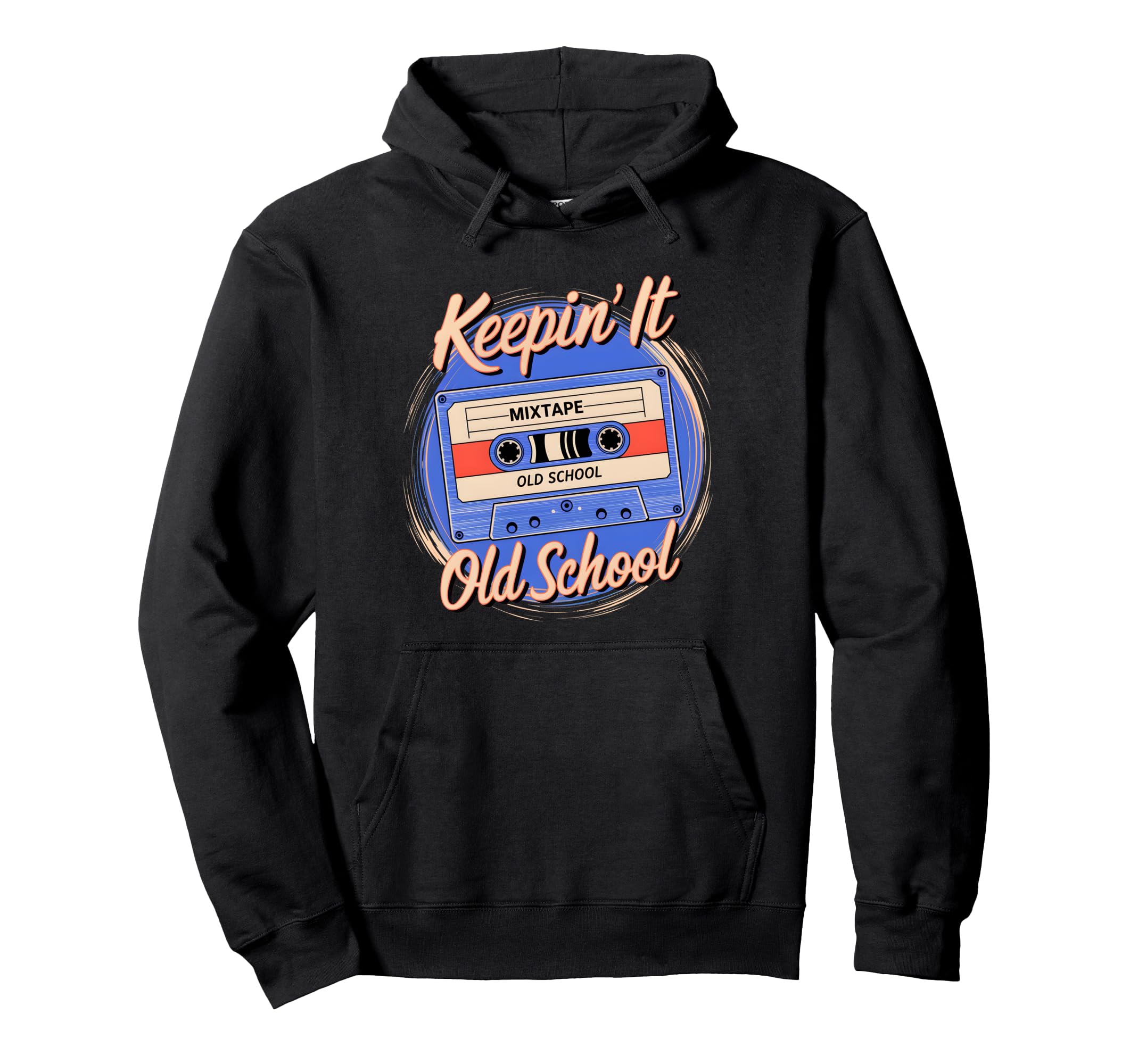 Old School Hip Hop 80S 90S Cassette Hoodie - Unique Graphic for Adults - T-Shirt, Sweatshirt, Hoodie