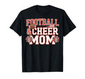 Football And Cheer Mom Spirited Game T-Shirt - Custom Art Print Men Women - T-Shirt, Sweatshirt, Hoodie