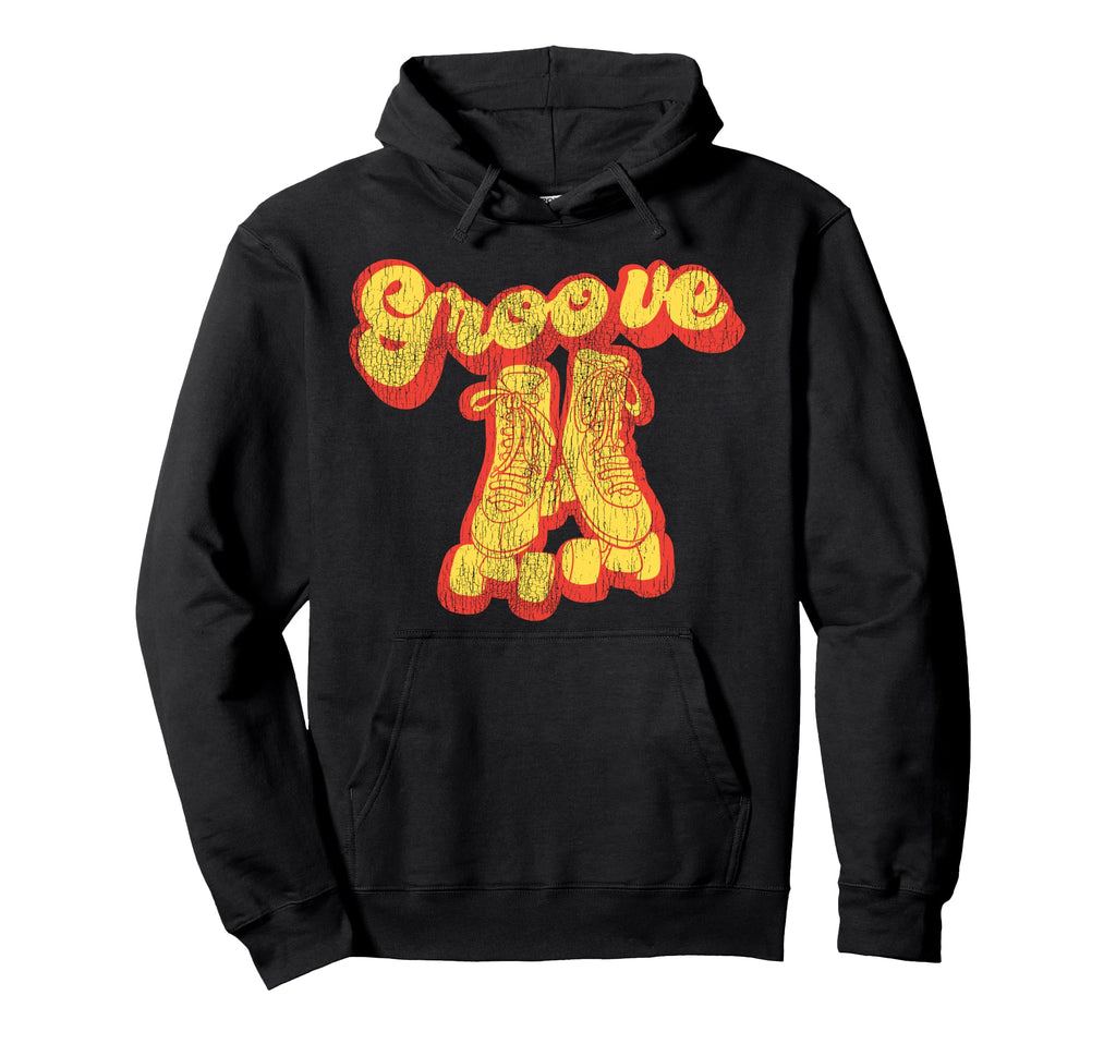 Roller Skating Skate 1970S Hoodie - Novelty Apparel for Adults - T-Shirt, Sweatshirt, Hoodie