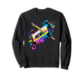 Splash Art Cassette Player Music Sweatshirt - Trendy Graphic Men Women - T-Shirt, Sweatshirt, Hoodie