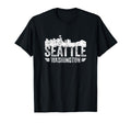 Seattle Skyline Silhouette T-Shirt - Minimalist Print for Adults - T-Shirt, Sweatshirt, Hoodie