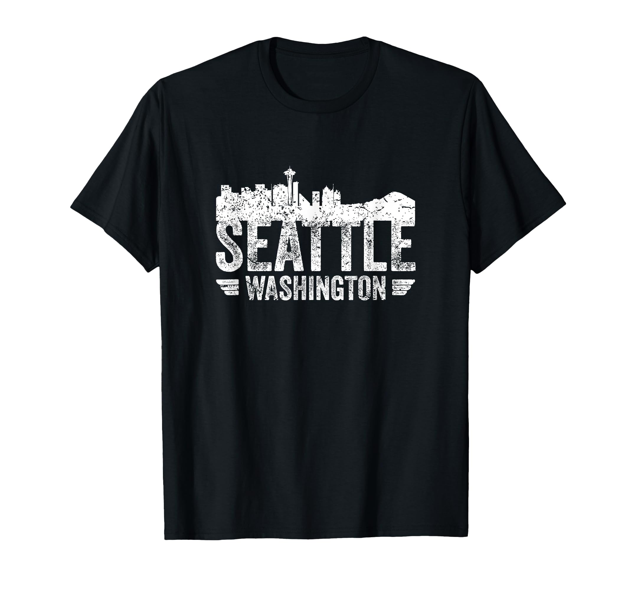 Seattle Skyline Silhouette T-Shirt - Minimalist Print for Adults - T-Shirt, Sweatshirt, Hoodie