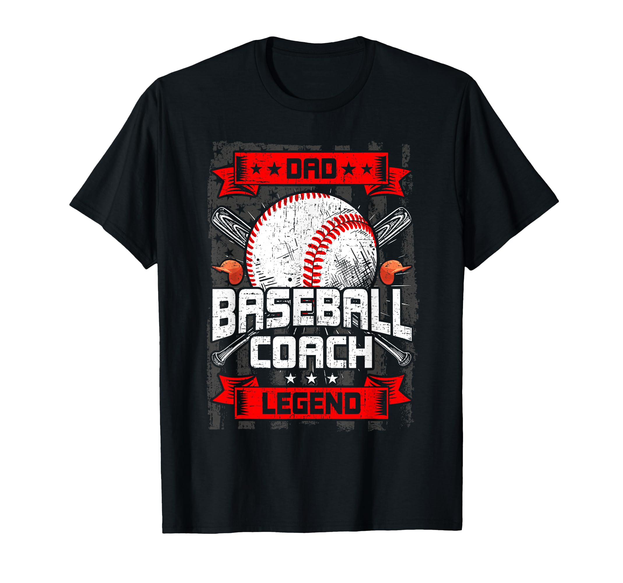 Dad Baseball Coach Legend Baseball T-Shirt - Novelty Apparel for Adults - T-Shirt, Sweatshirt, Hoodie