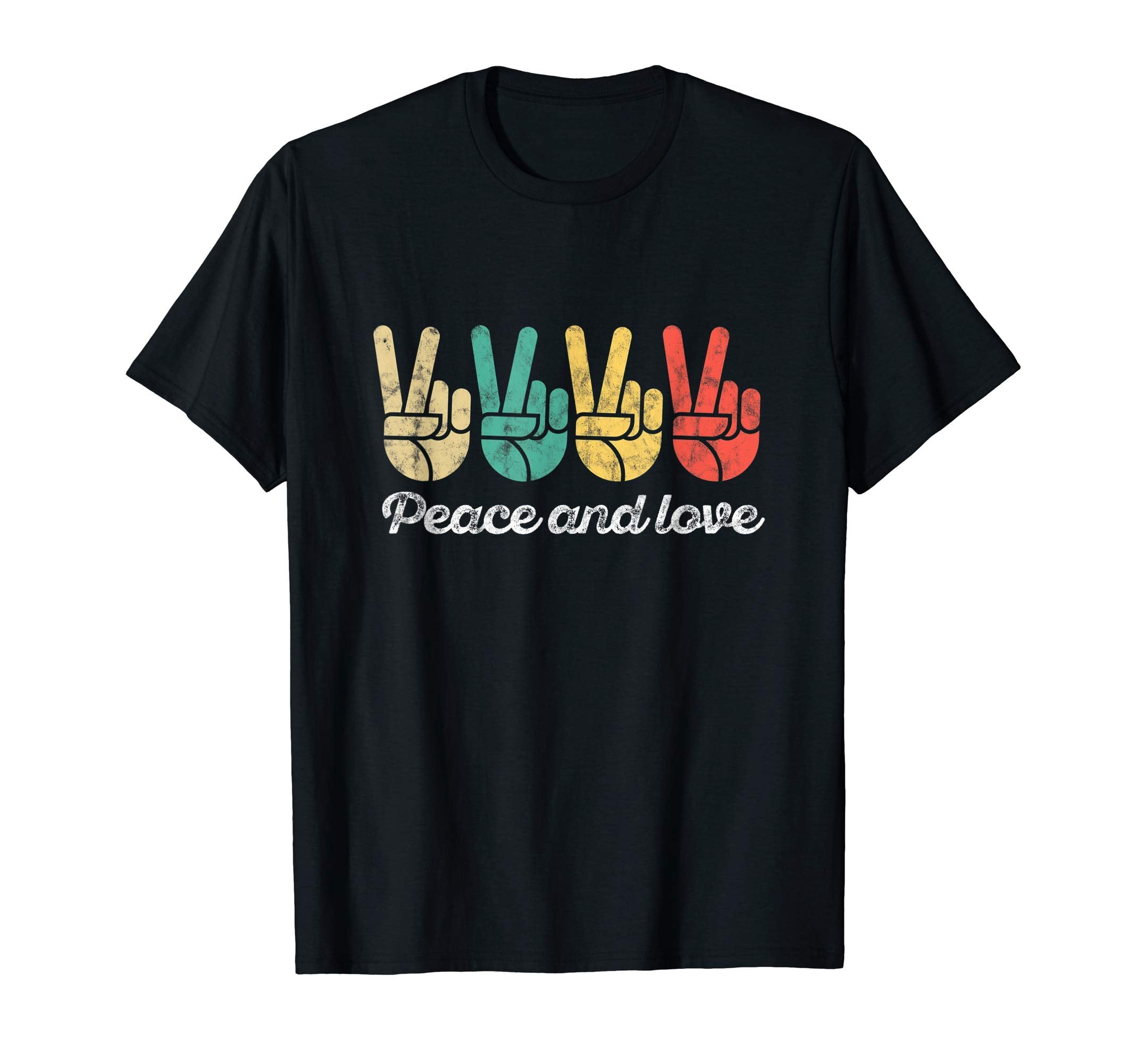 60S And 70S Peace Love T-Shirt - Graphic Print Unisex - T-Shirt, Sweatshirt, Hoodie