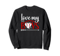 Love My Baseball Mom Baseball Sweatshirt - Custom Art Print for Adults - T-Shirt, Sweatshirt, Hoodie
