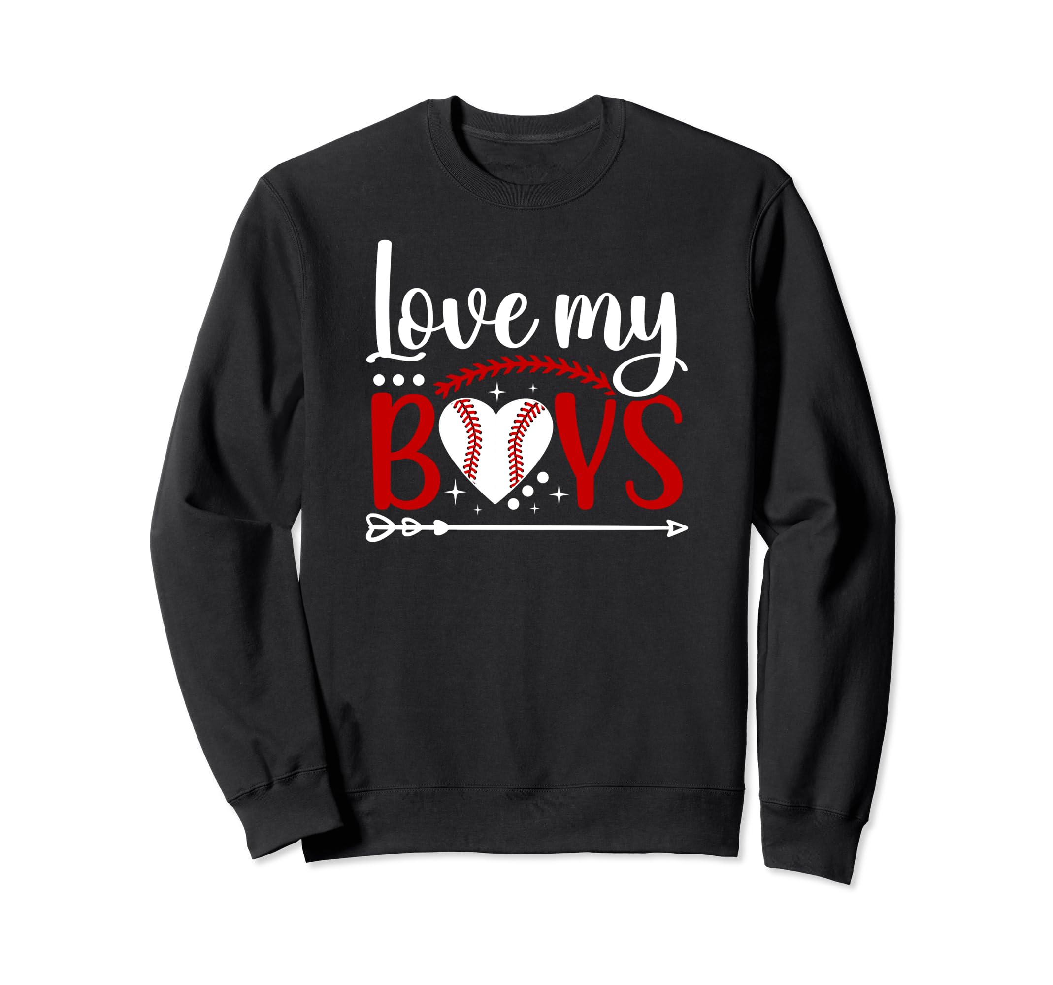 Love My Baseball Mom Baseball Sweatshirt - Custom Art Print for Adults - T-Shirt, Sweatshirt, Hoodie