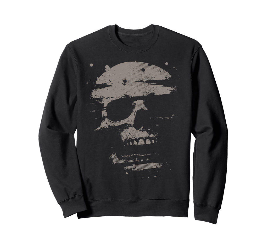 Skull Grunge Gothic Alt Y2K Aesthetic Hoodie - Minimalist Print Men Women - T-Shirt, Sweatshirt, Hoodie