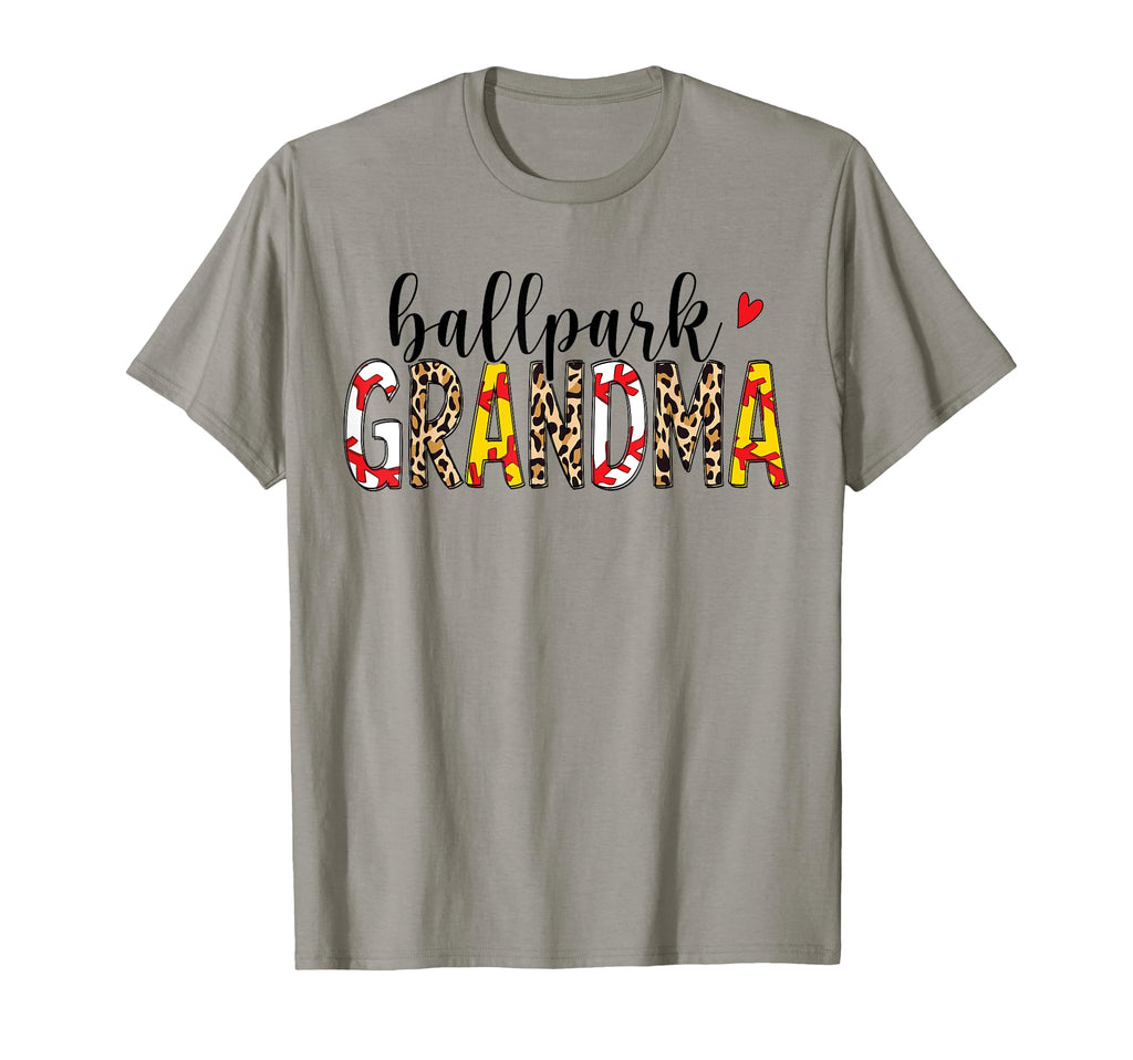 Leopard Ballpark Grandma Baseball T-Shirt - Unique Graphic for Adults - T-Shirt, Sweatshirt, Hoodie
