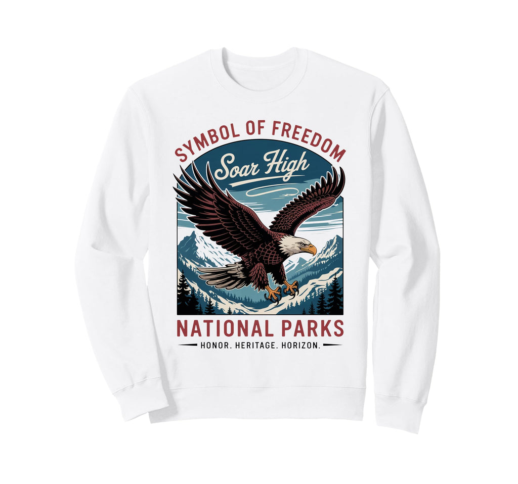 Patriotic American Usa Eagle Sweatshirt - Graphic Print for Adults - T-Shirt, Sweatshirt, Hoodie