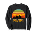 Sunset Downtown Miami Skyline Sweatshirt - Streetwear Style Unisex - T-Shirt, Sweatshirt, Hoodie