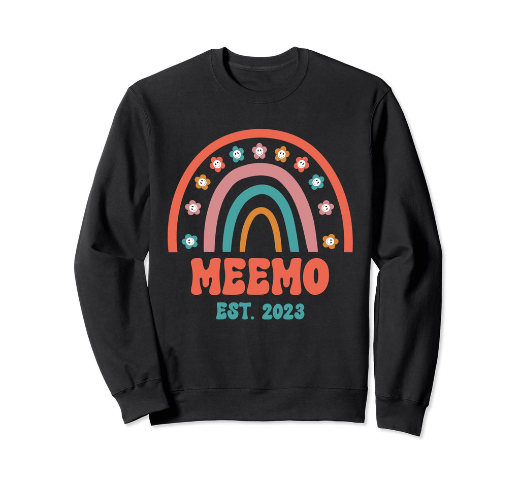 Meemo Groovy Grandma Est 2023 Sweatshirt - Fun Novelty Design Unisex - T-Shirt, Sweatshirt, Hoodie
