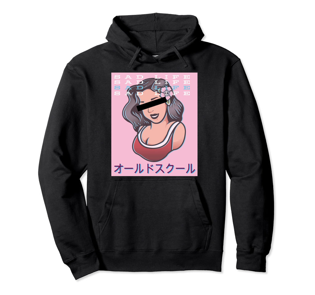 Vaporwave Pin Up Aesthetic Japan Hoodie - Streetwear Style Men Women - T-Shirt, Sweatshirt, Hoodie