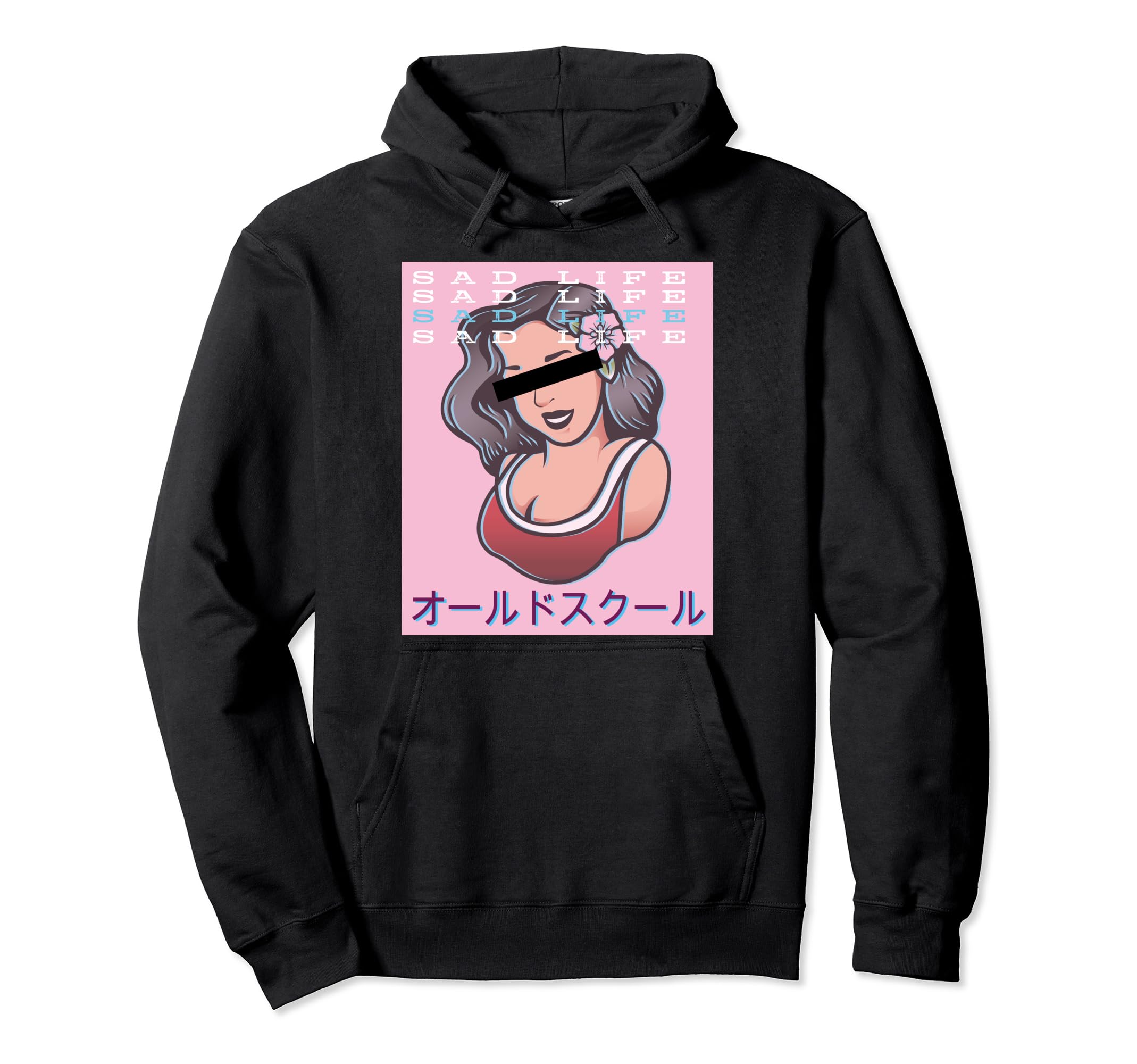 Vaporwave Pin Up Aesthetic Japan Hoodie - Streetwear Style Men Women - T-Shirt, Sweatshirt, Hoodie