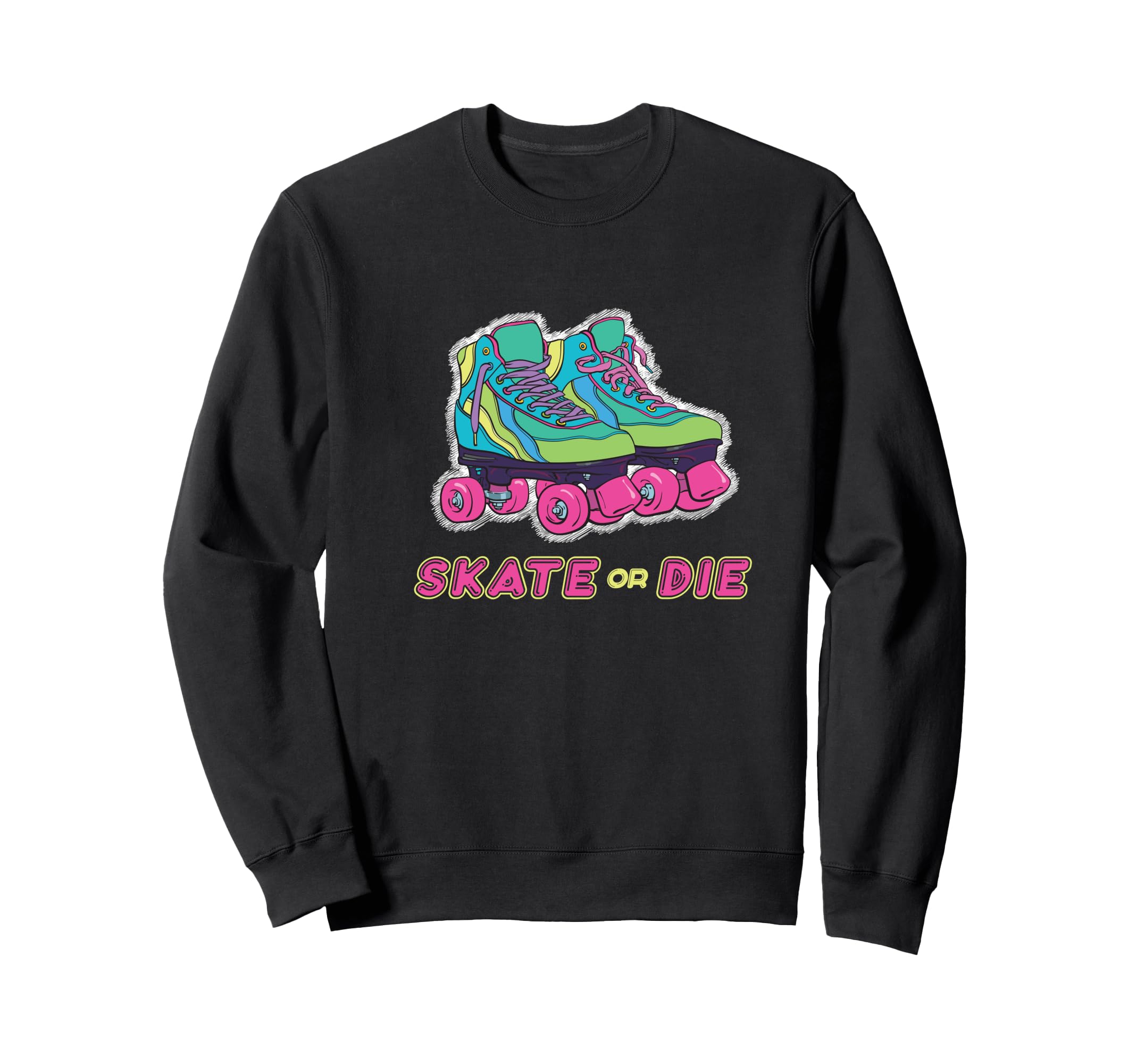 Funny Rollerskater Roller Skate Sweatshirt - Aesthetic Graphic Men Women - T-Shirt, Sweatshirt, Hoodie