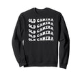 Old Camera Wavy Text Sweatshirt - Trendy Graphic Unisex - T-Shirt, Sweatshirt, Hoodie