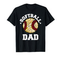 Softball Dad Distressed Funny T-Shirt - Aesthetic Graphic Men Women - T-Shirt, Sweatshirt, Hoodie