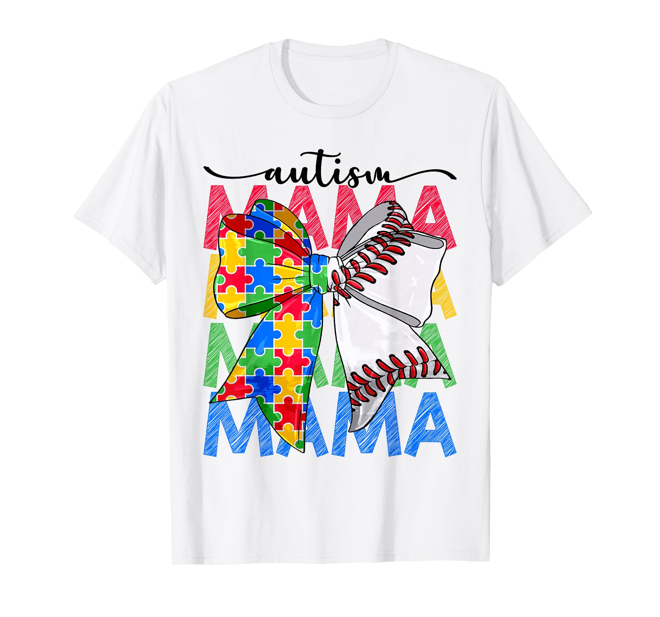 Autism Mama Autism Awareness Coquette T-Shirt - Fun Novelty Design Unisex - T-Shirt, Sweatshirt, Hoodie