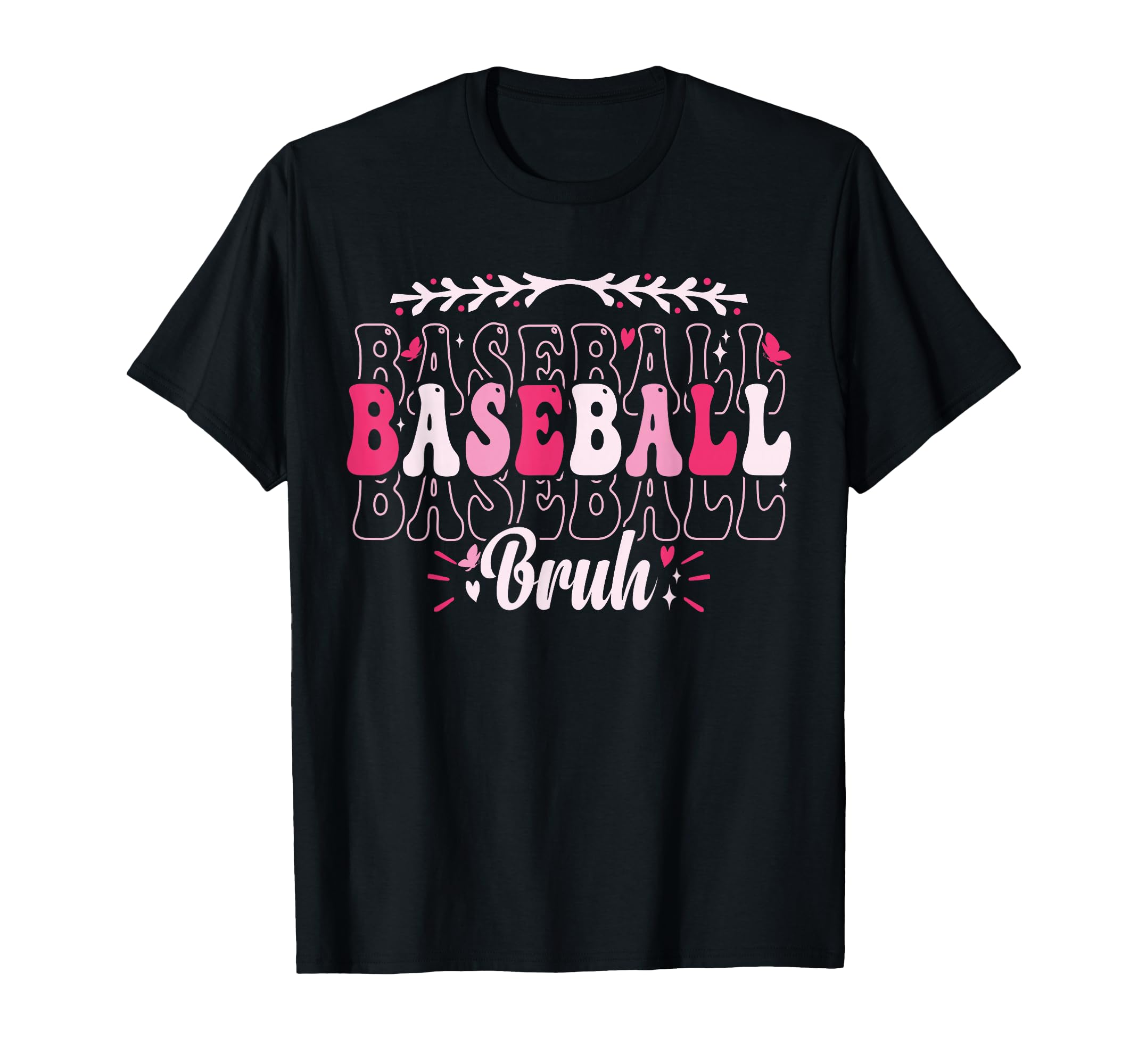 Groovy Baseball Bruh Proud Baseball Mom T-Shirt - Trendy Graphic for Adults - T-Shirt, Sweatshirt, Hoodie