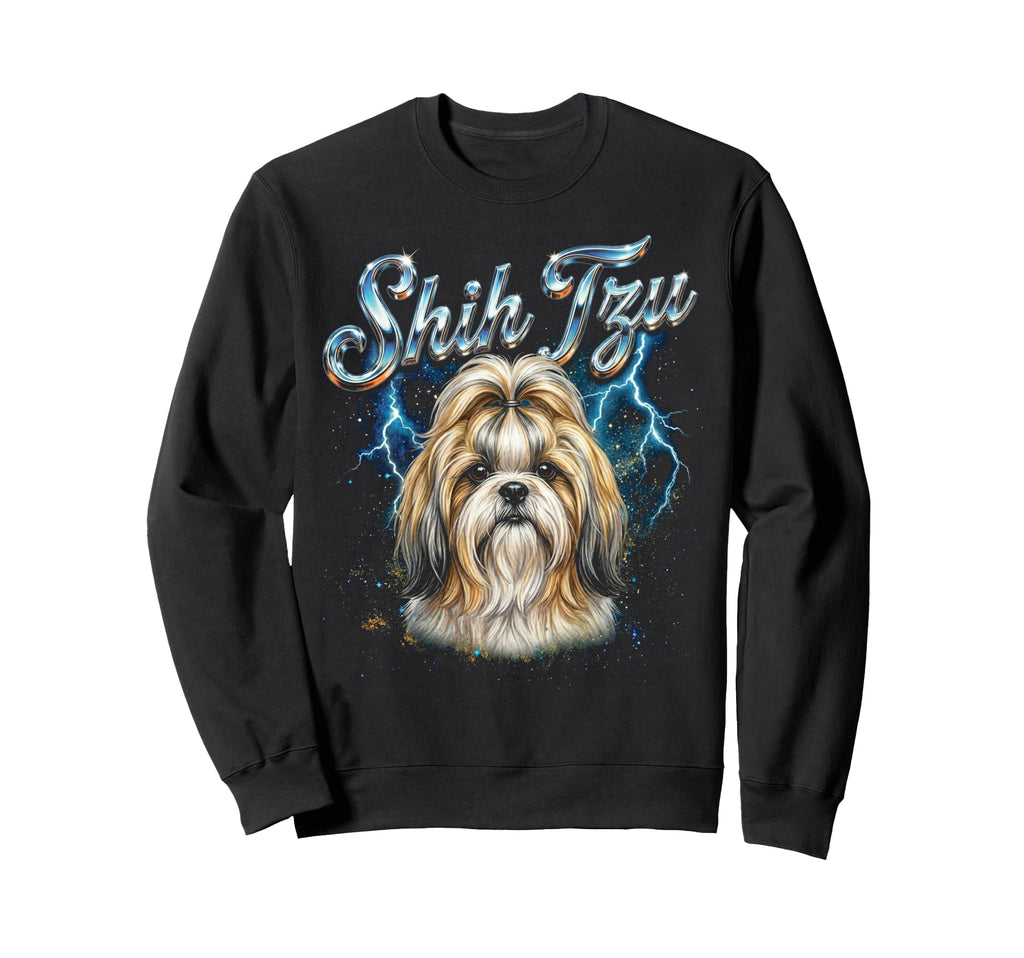 Shih Tzu 90S Dog Lover 80S Shih Tzu Sweatshirt - Trendy Graphic for Adults - T-Shirt, Sweatshirt, Hoodie