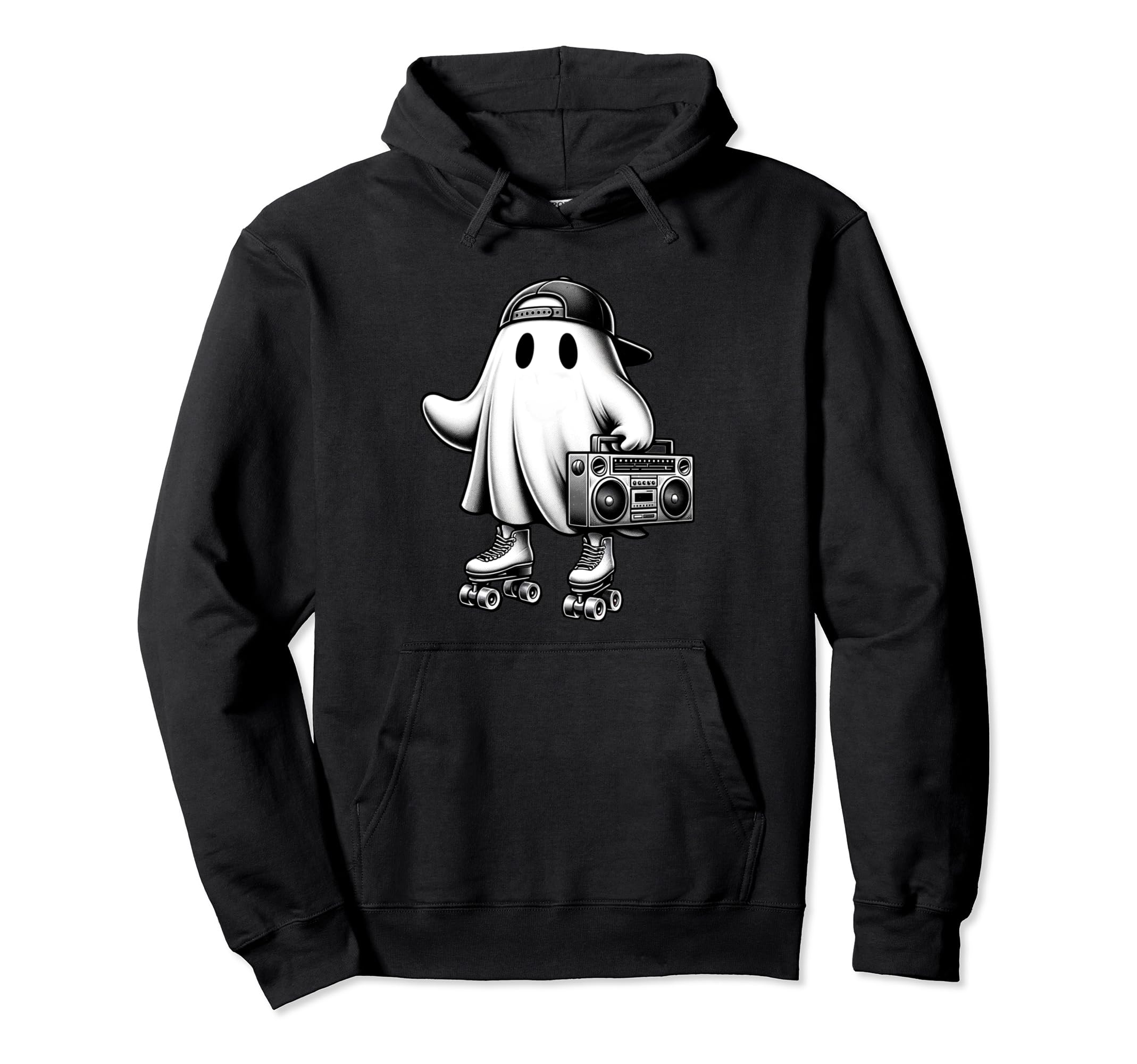 Funny Boo 90S Nostalgic Halloween Hoodie - Custom Art Print for Adults - T-Shirt, Sweatshirt, Hoodie