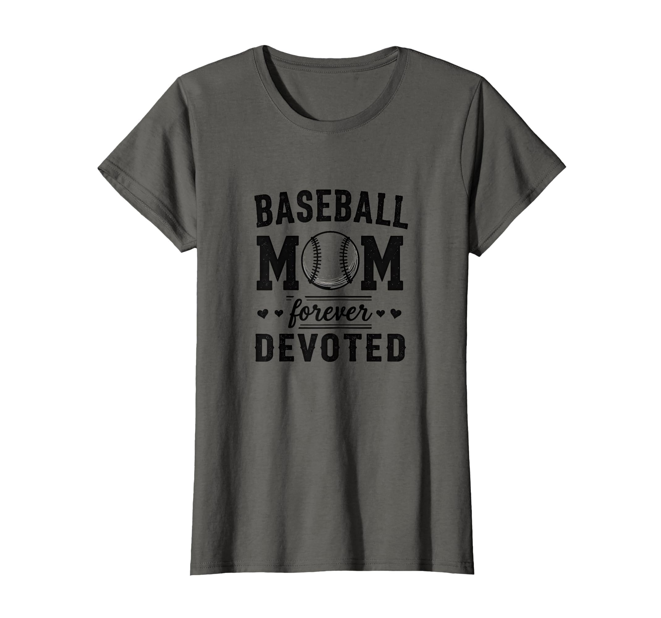 Baseball Mom Forever Devoted Team T-Shirt - Novelty Apparel for Adults - T-Shirt, Sweatshirt, Hoodie