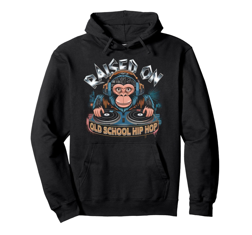 Raised Old School Graffiti Rap Hip Hop Hoodie - Streetwear Style Men Women - T-Shirt, Sweatshirt, Hoodie