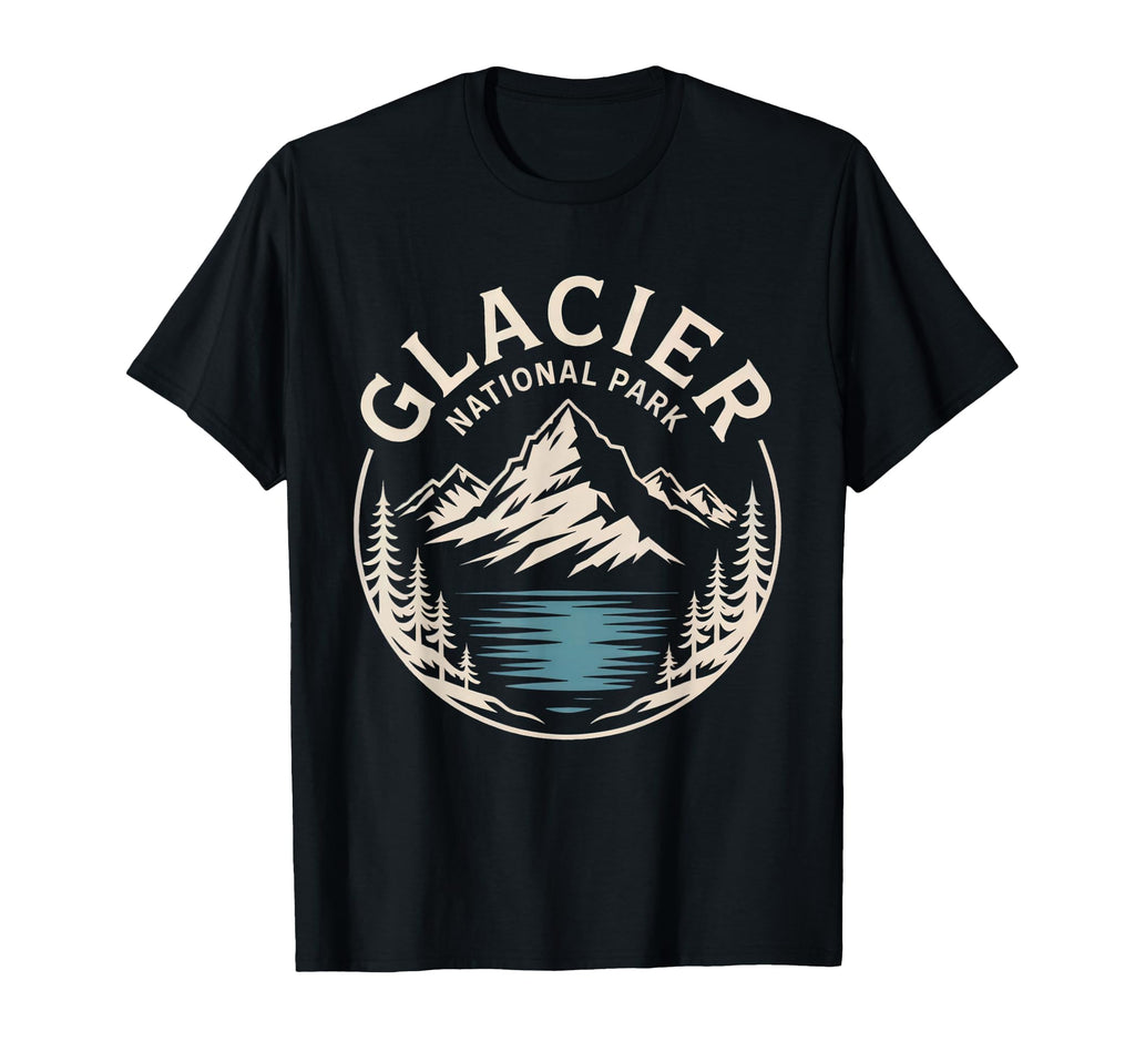 Glacier National Park Outdoor Nature Us T-Shirt - Minimalist Print Unisex - T-Shirt, Sweatshirt, Hoodie