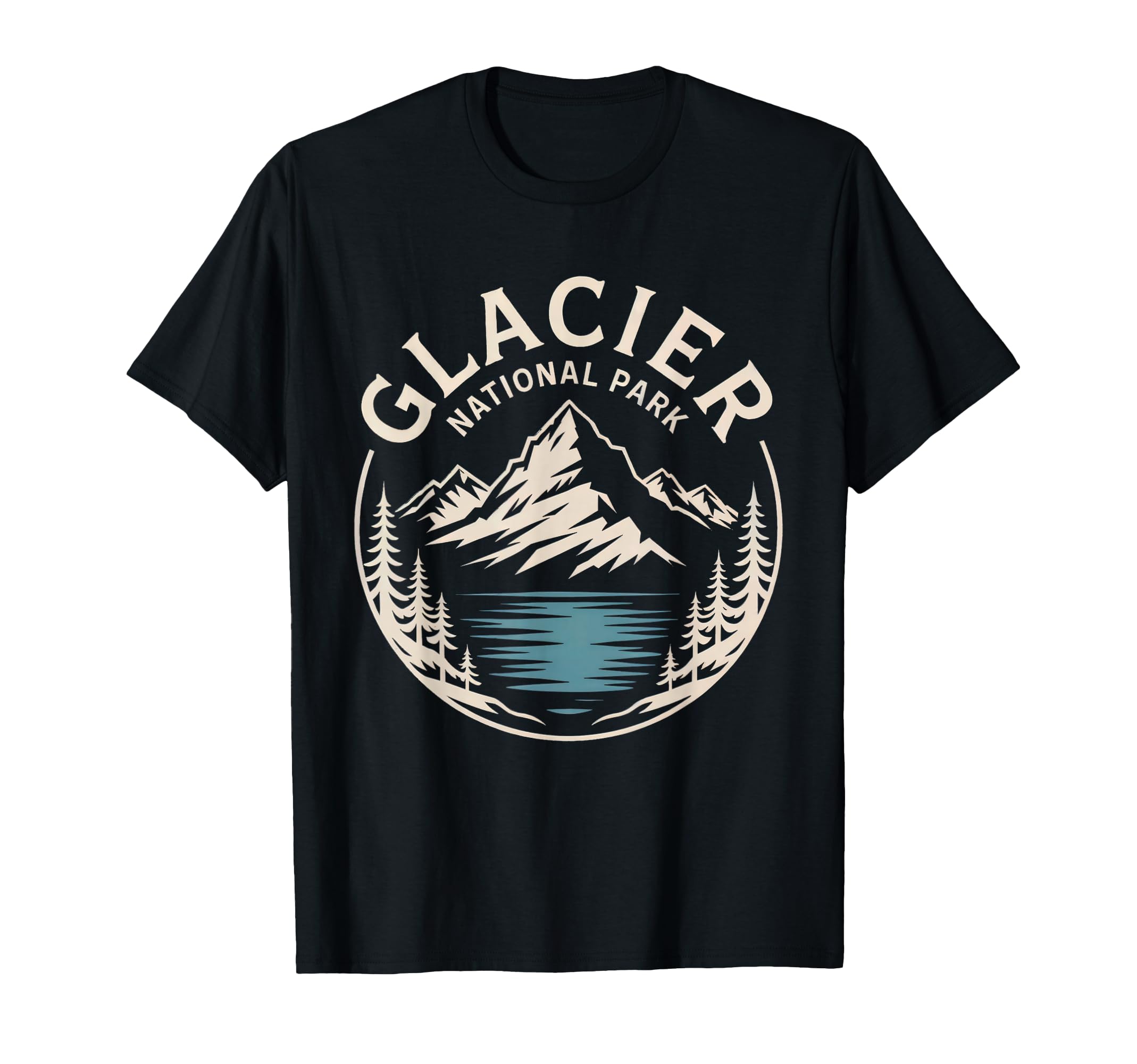 Glacier National Park Outdoor Nature Us T-Shirt - Minimalist Print Unisex - T-Shirt, Sweatshirt, Hoodie