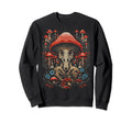 Mushroom Hippie Goth Grunge Sweatshirt - Aesthetic Graphic Men Women - T-Shirt, Sweatshirt, Hoodie