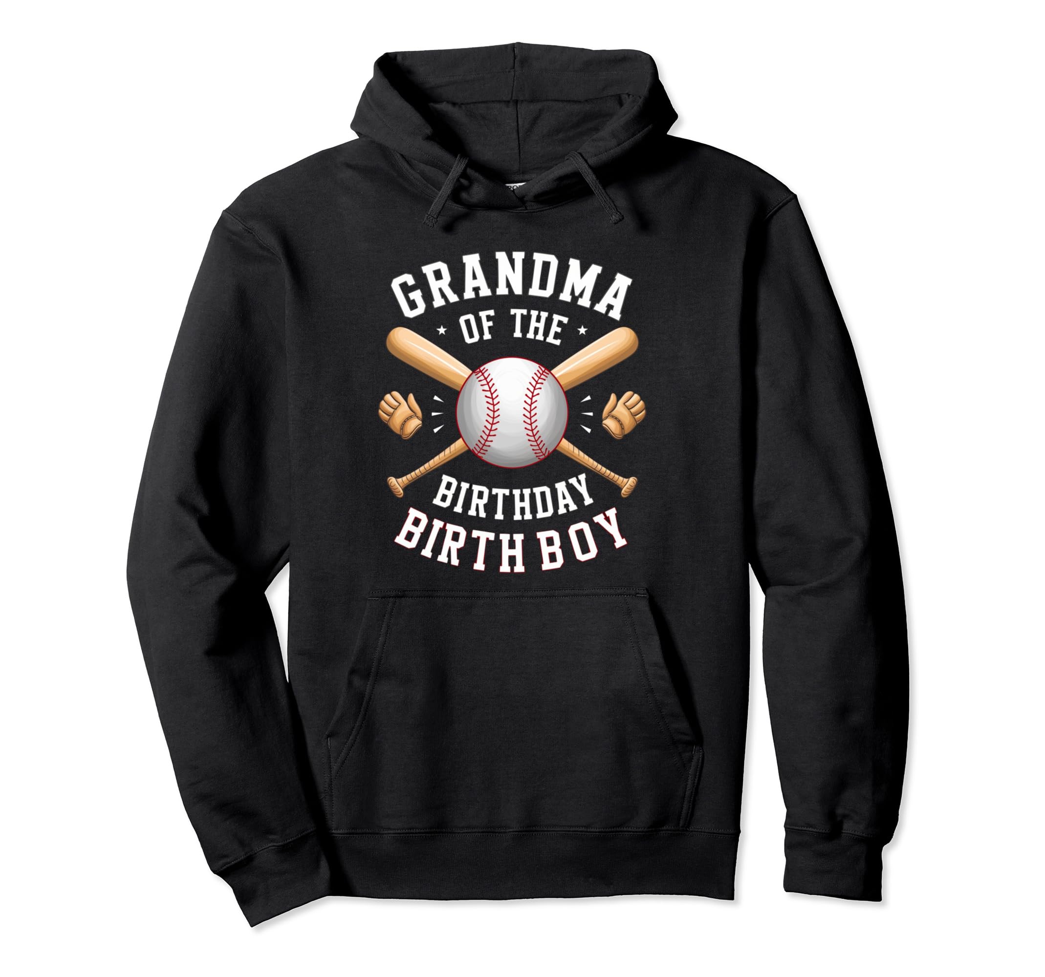 Grandma Baseball Birthday Family Baller Hoodie - Fun Novelty Design Unisex - T-Shirt, Sweatshirt, Hoodie
