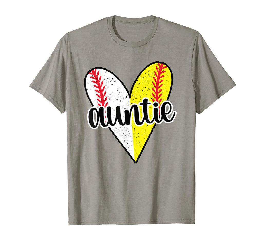 Baller Auntie Proud Softball Baseball T-Shirt - Minimalist Print Unisex - T-Shirt, Sweatshirt, Hoodie