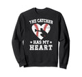 Proud Baseball Catcher Mom Sweatshirt - Casual Everyday Wear Unisex - T-Shirt, Sweatshirt, Hoodie