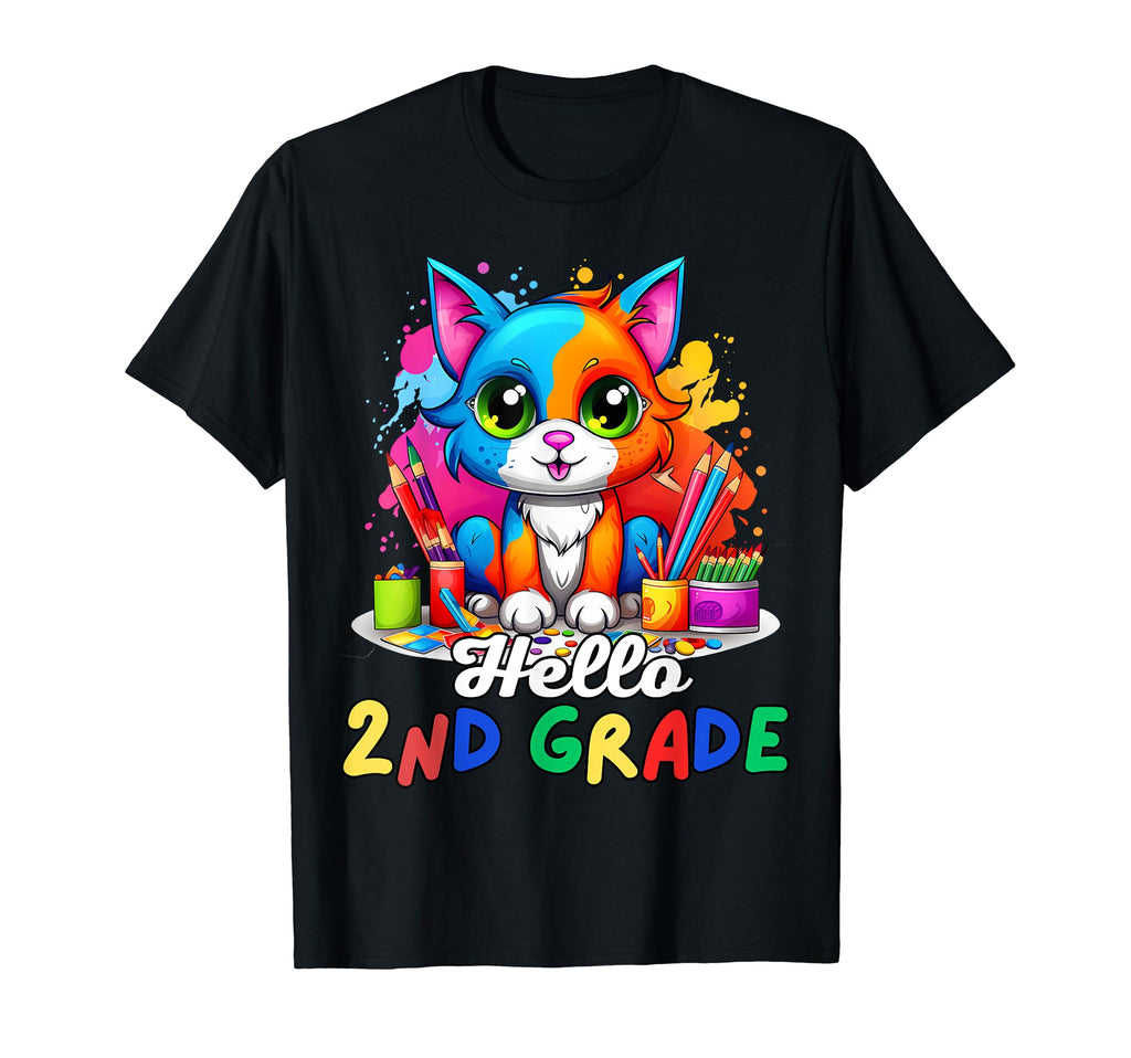 Hello 2Nd Grade Back To School First T-Shirt - Streetwear Style Men Women - T-Shirt, Sweatshirt, Hoodie