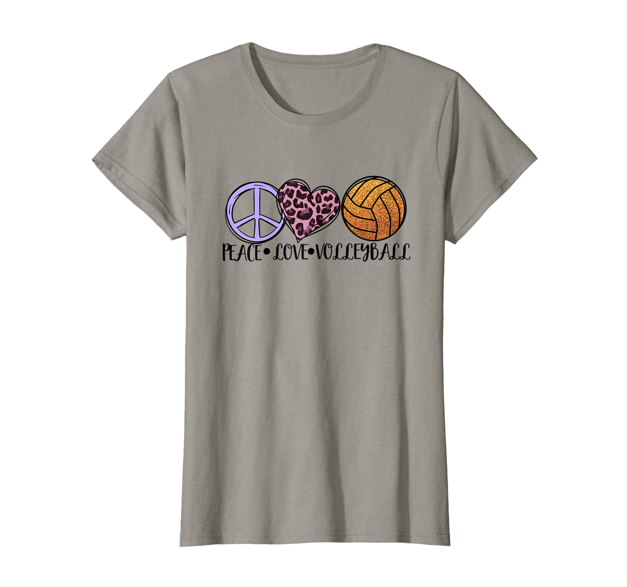 Volleyball Lover Fun Peace Love T-Shirt - Fun Novelty Design for Adults - T-Shirt, Sweatshirt, Hoodie