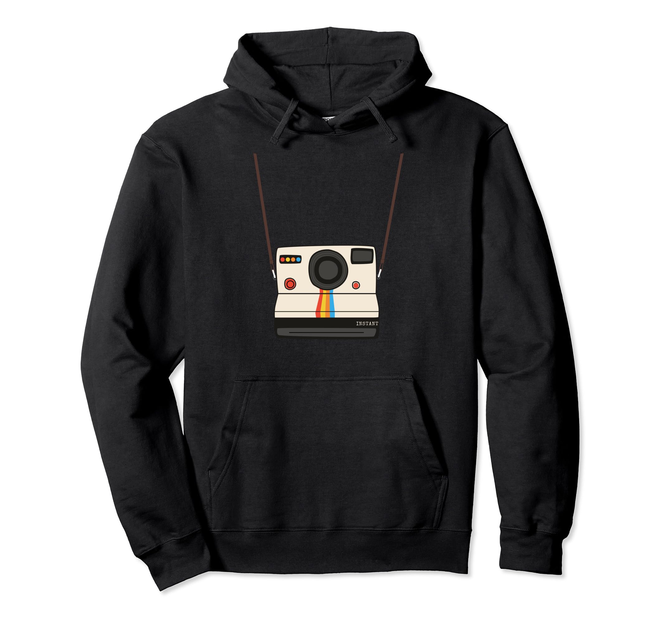 Instant Camera Neck Strap Funny Novelty Hoodie - Novelty Apparel Men Women - T-Shirt, Sweatshirt, Hoodie