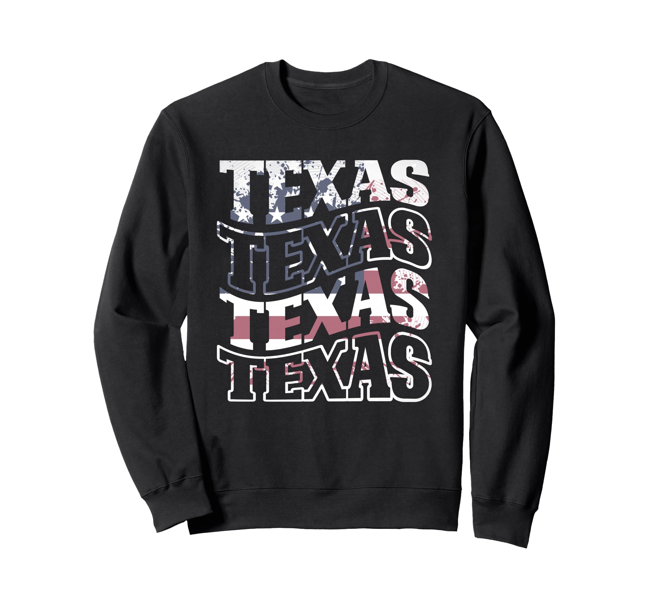 Texas Texan American Flag Distressed Sweatshirt - Novelty Apparel Men Women - T-Shirt, Sweatshirt, Hoodie
