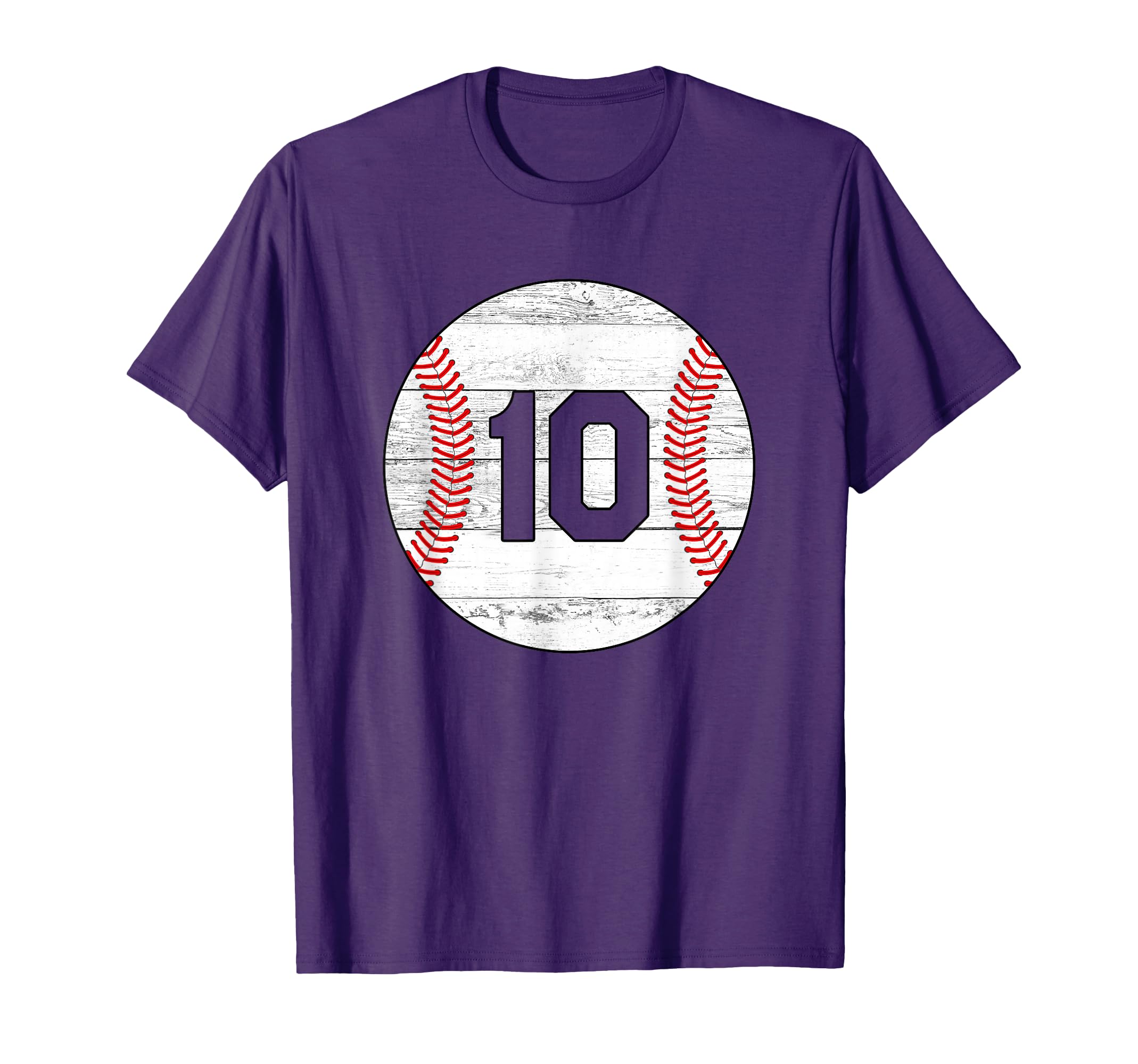 Weathered Baseball 10 T-Shirt - Unique Graphic for Adults - T-Shirt, Sweatshirt, Hoodie