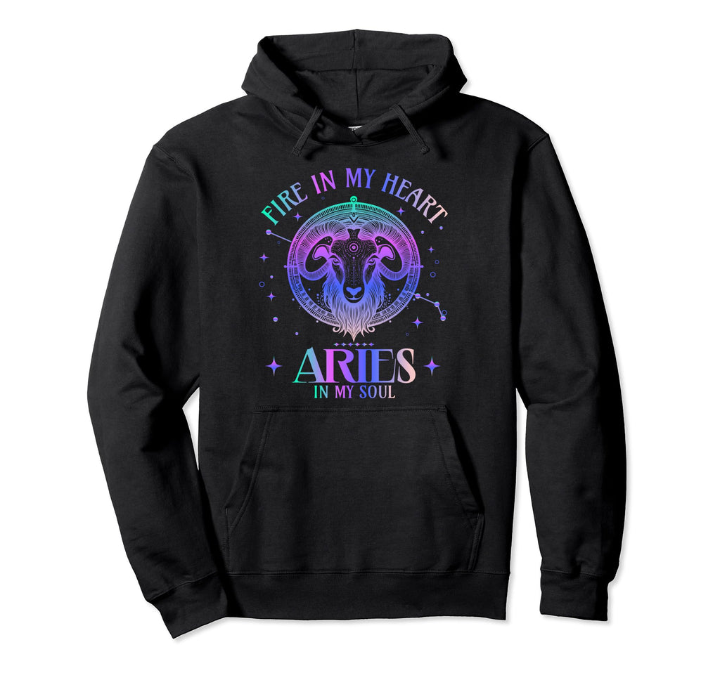 Funny Aries Astrology Zodiac Sign Hoodie - Novelty Apparel Men Women - T-Shirt, Sweatshirt, Hoodie