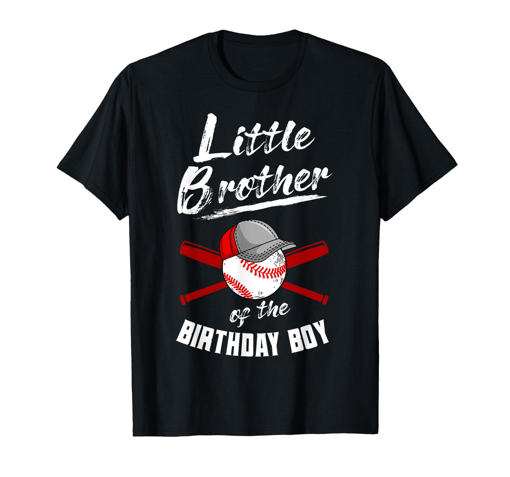 Little Brother Birthday Baseball Bday T-Shirt - Minimalist Print Unisex - T-Shirt, Sweatshirt, Hoodie