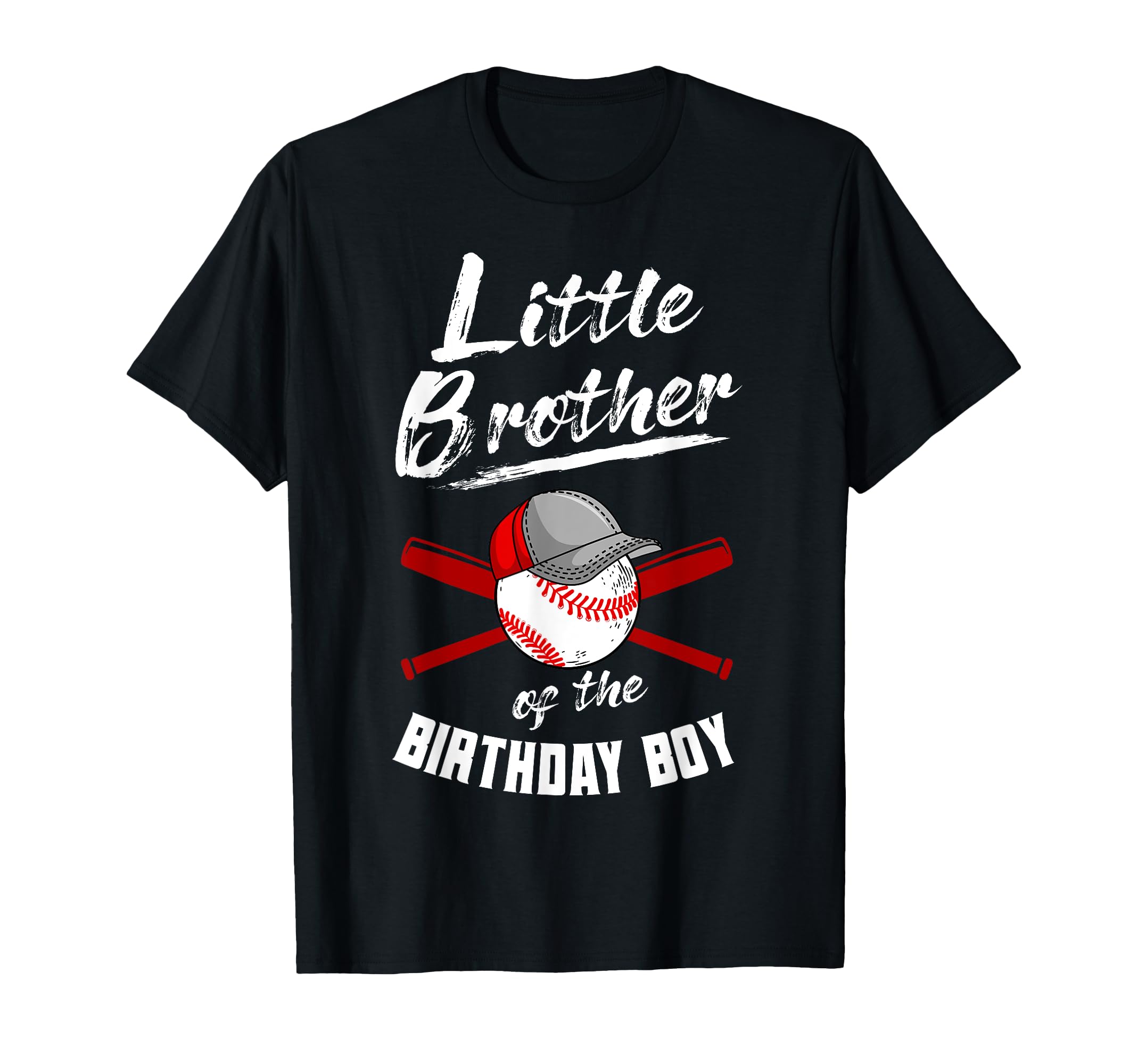 Little Brother Birthday Baseball Bday T-Shirt - Minimalist Print Unisex - T-Shirt, Sweatshirt, Hoodie