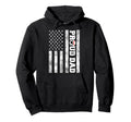 Proud Dad American Flag Funny Hoodie - Casual Everyday Wear Men Women - T-Shirt, Sweatshirt, Hoodie