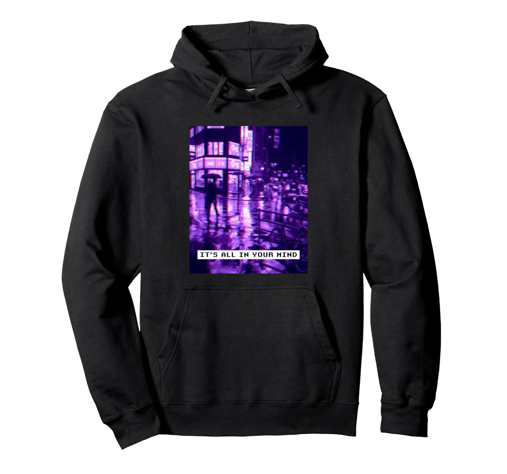 Vaporwave 80S 90S Japanese Sad Hoodie - Novelty Apparel for Adults - T-Shirt, Sweatshirt, Hoodie